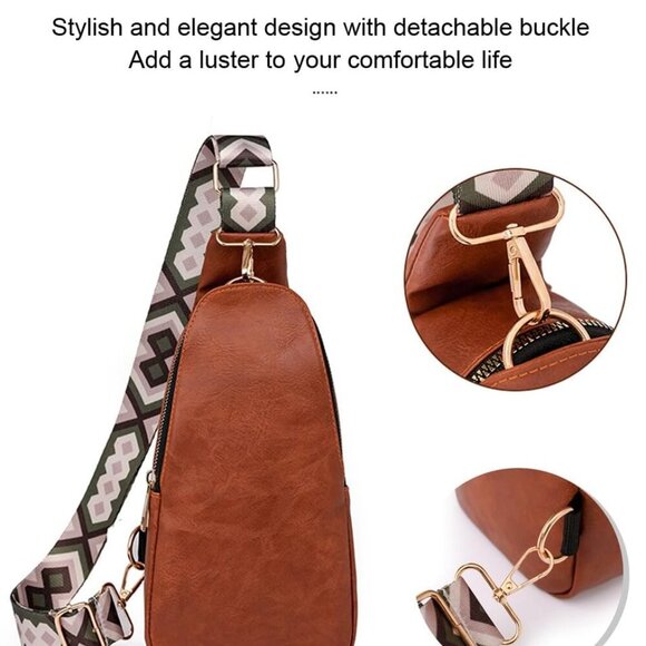 Sling Bag Crossbody Purse, Crossbody Fanny Pack for Trendy Women - Picture 3 of 7